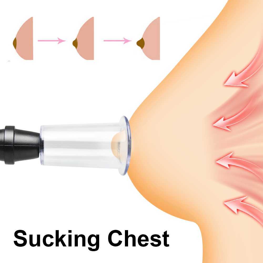 Plastic Clitoris Enhancement Vacuum Pump Sucking Massager Nipple Orthotics Sucker Sex Toy for Women