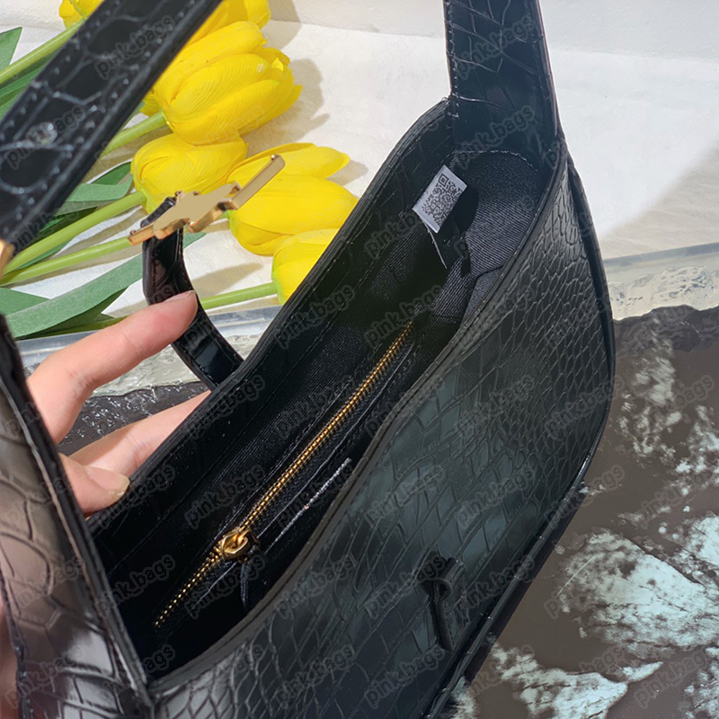 Fashion Luxury Women Crocodile Handbags Hobos Designers Shoulder Bags Gold Letter Y Sequin Classic Lady Handbag Purses Tote Bag 2305121BF