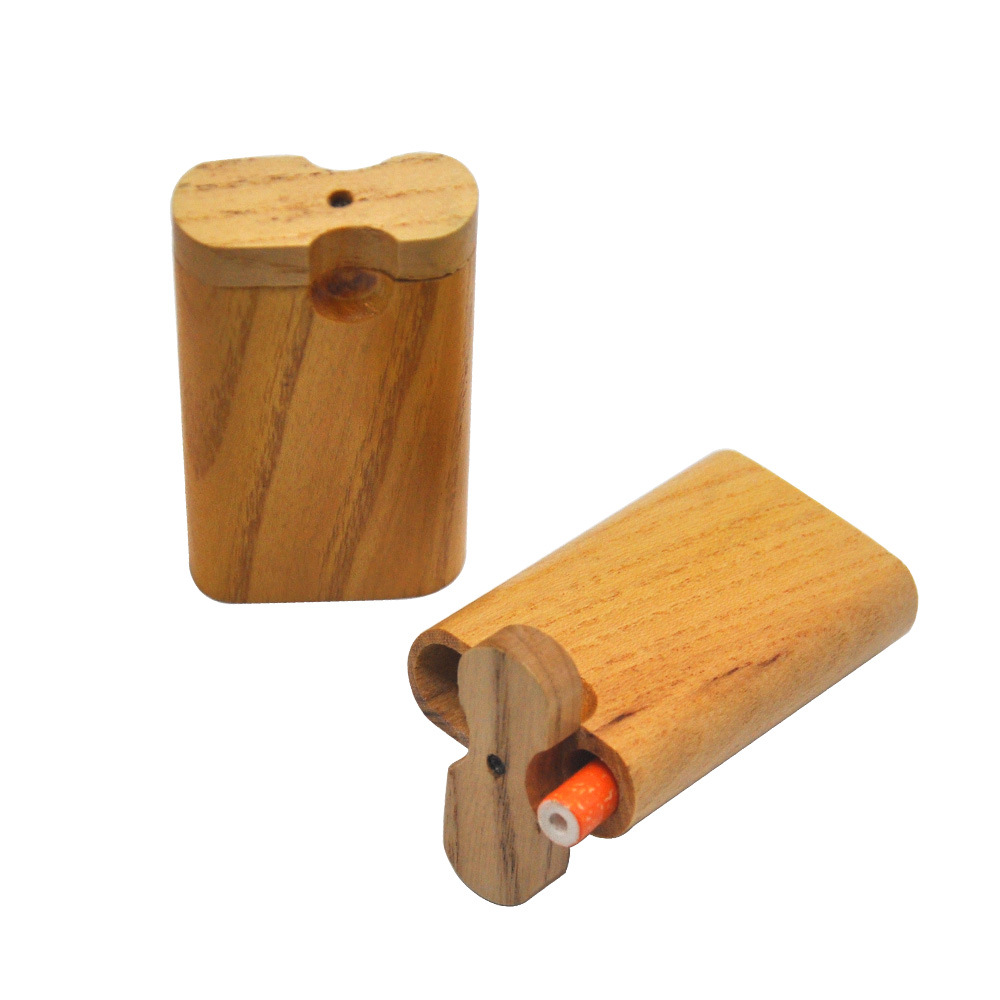 Smoking Pipes The new wooden smoke pipe is small, convenient, and easy to clean. Peach wood cigarette box