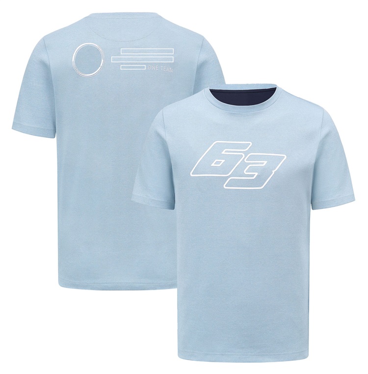 2023 Nova equipe de F1 roupas masculinas verão manga curta fãs camiseta lazer esportes respirável roupas de corrida de secagem rápida plus size personalização