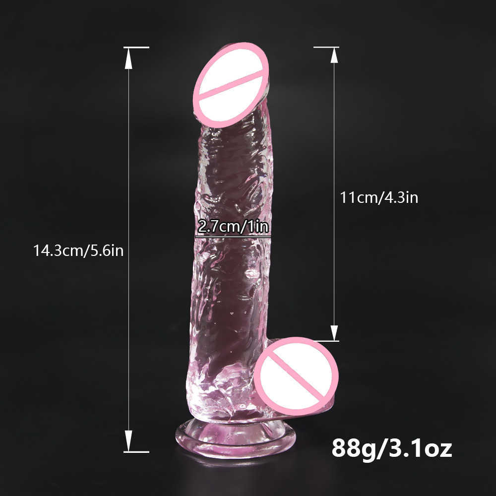 Soft Jelly Dildo Realistic Big Penis Dick Suction Cup Masturbator Anal Butt G-spot Sex Toys for Woman sex shop