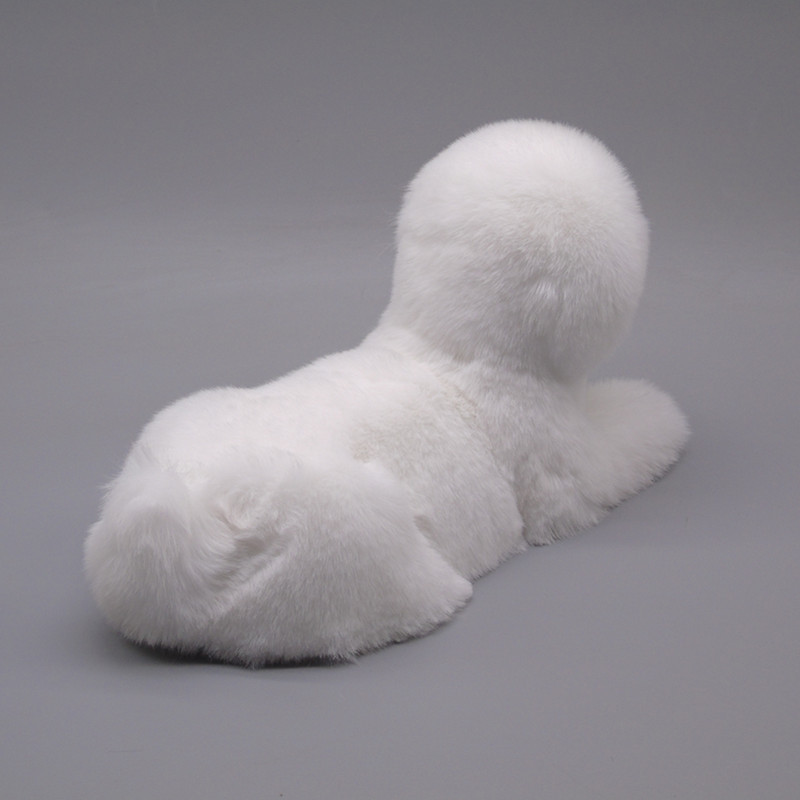 Simulering Animal Pet Dog Realictic Bichon Frise Dog Fur Animal Pet Model Home Decoration Puppy DY80100