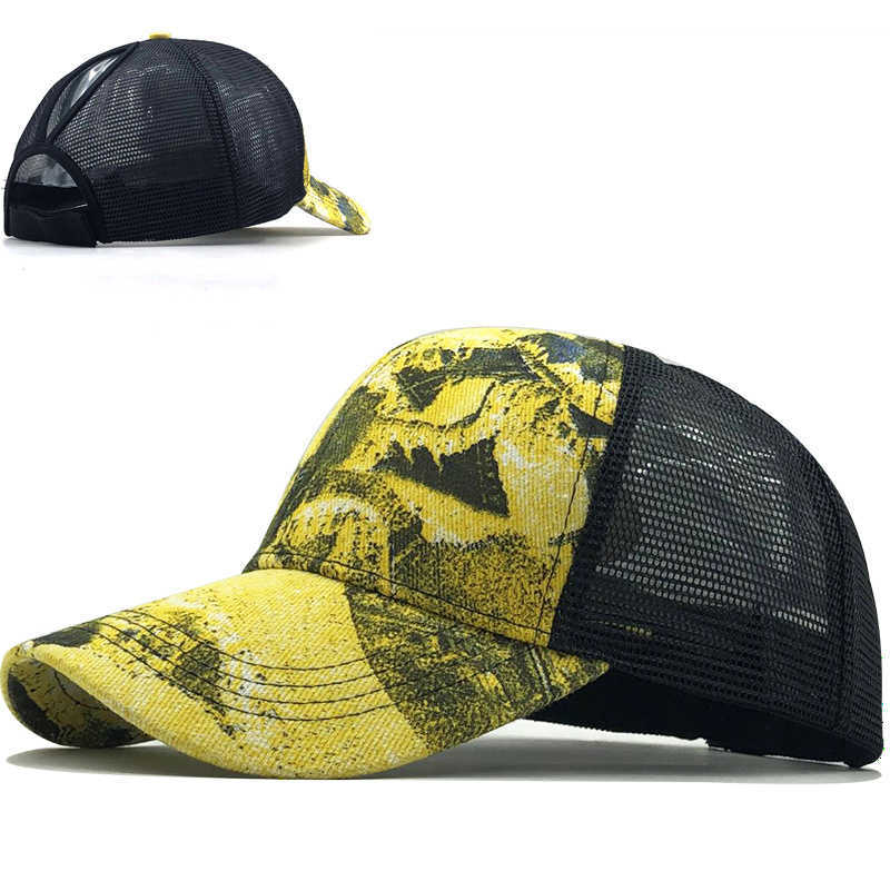 Snapbacks Cap Pferdeschwanz Baseball Frauen Messy Bun Baseball Hut Snapback Camouflage Mesh Cap Frühling und Sommer Camo Outdoor Hut P230515 gut