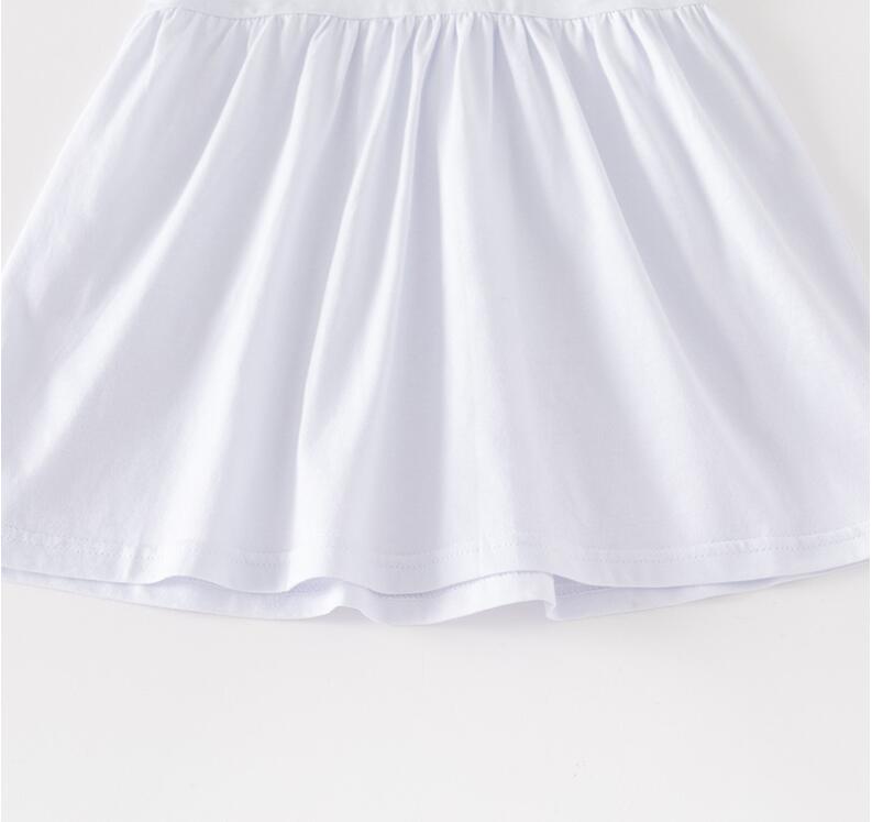 サマーガールズブランドのドレス手紙印刷された子供用ドレスコットン子供ターンダウンカラードレスチャイルドスカート1〜6年