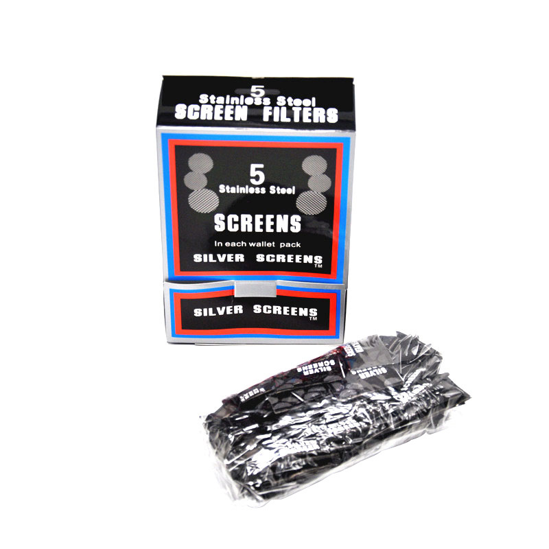 Pipe da fumo Filtro pipa Schermo filtrante da 20 mm Scatola imballata con 100 carte/5 pezzi