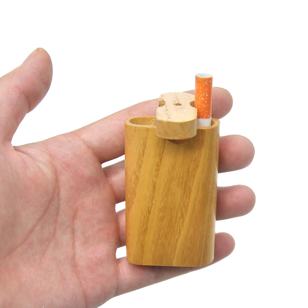 Smoking Pipes The new wooden smoke pipe is small, convenient, and easy to clean. Peach wood cigarette box