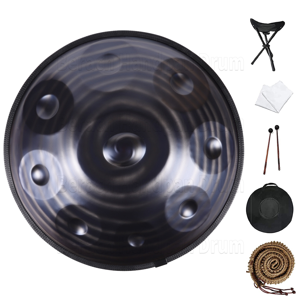 Galaxy Spiral Handpan Bęben 22 -calowy 12/10/9 Uwagi D Minor Steel Ting