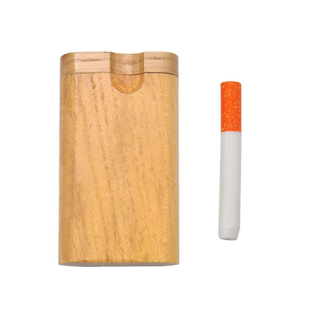 Smoking Pipes The new wooden smoke pipe is small, convenient, and easy to clean. Peach wood cigarette box