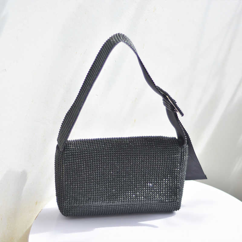 Wieczorowe torby dla kobiet luksusowe czarne ramię ramię torebka torebka torebka damskie mody mody torba imprezowa szyk 230512