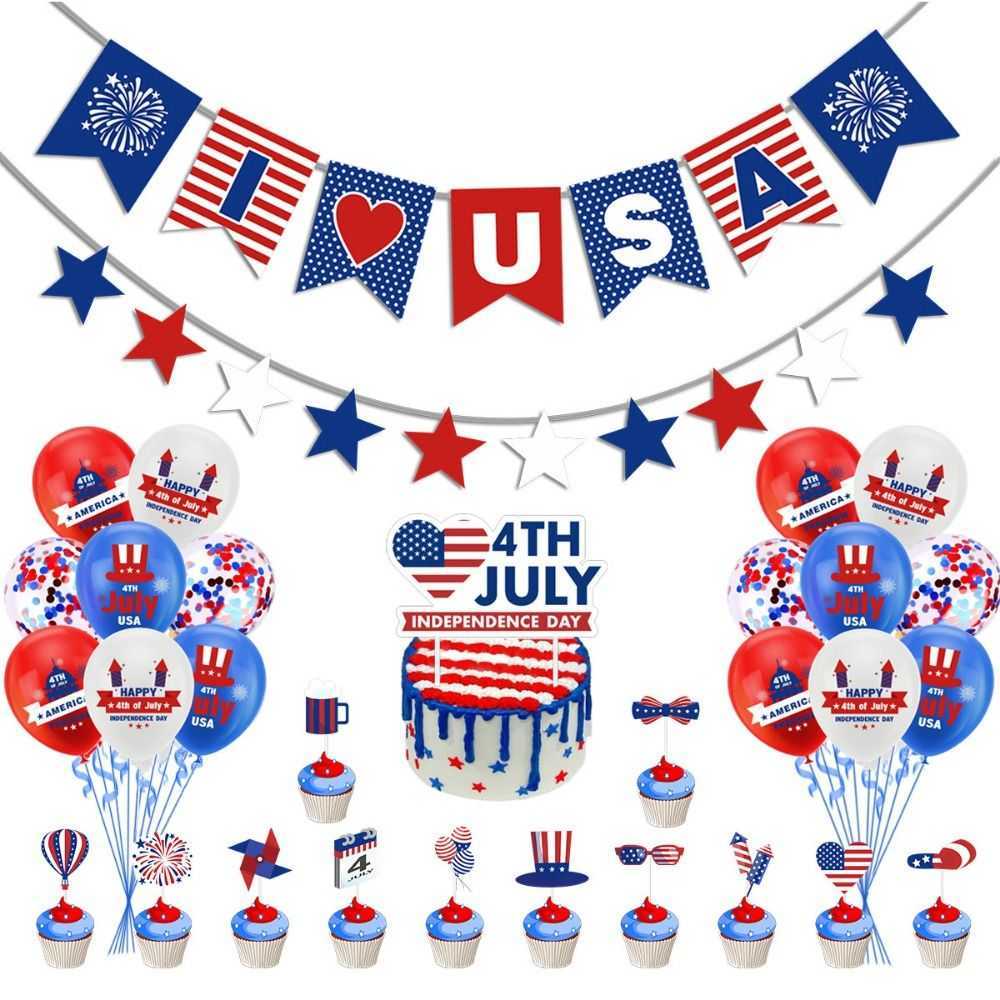 Supplies Wall Hang Decoration Balloons Accessories Stars And Stripes Independence Decoration 2022 Independence P230512