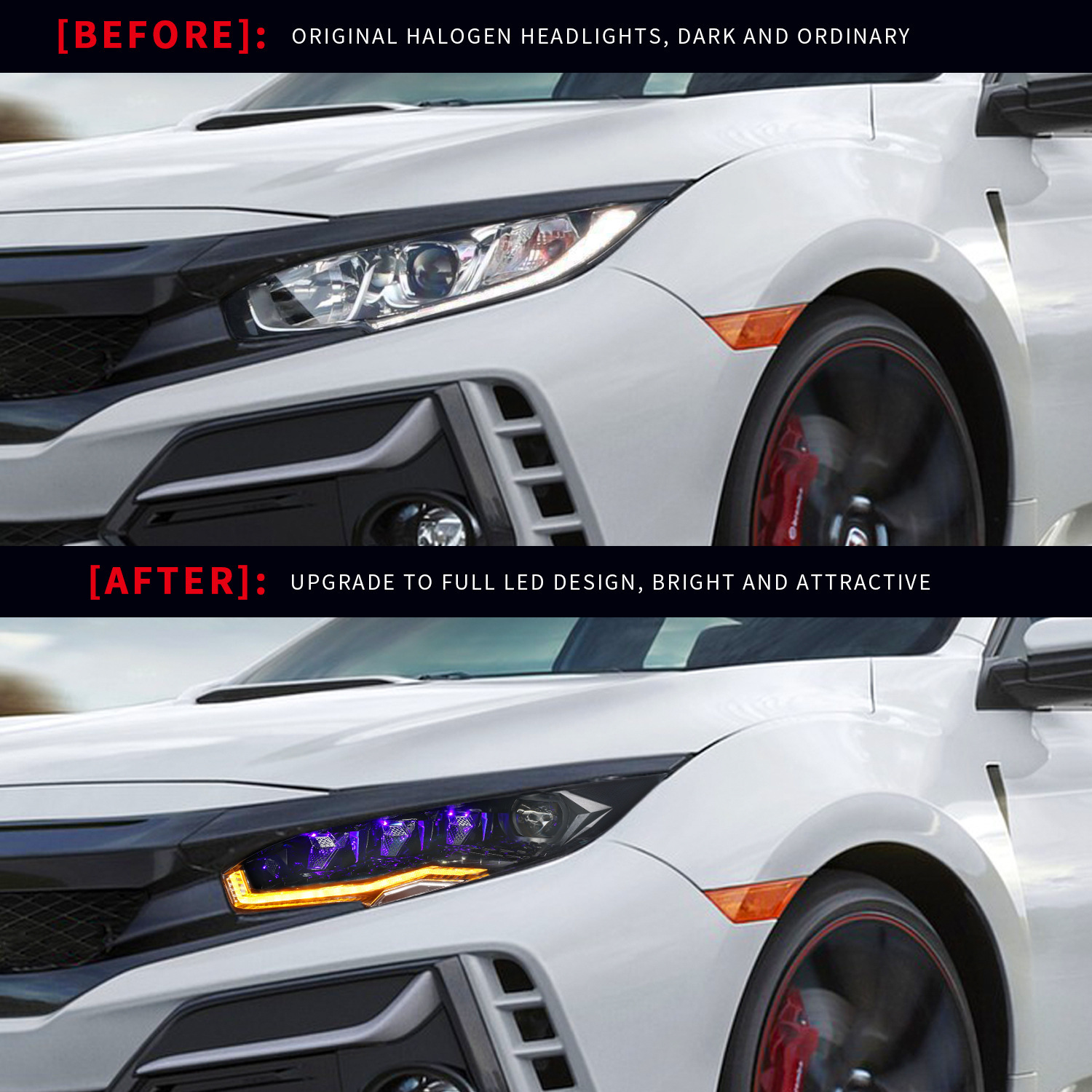 Faróis para honda civic 10th 20 16-20 21 animação de farol led drl dyanmic luzes de sinal de volta led lente projetor