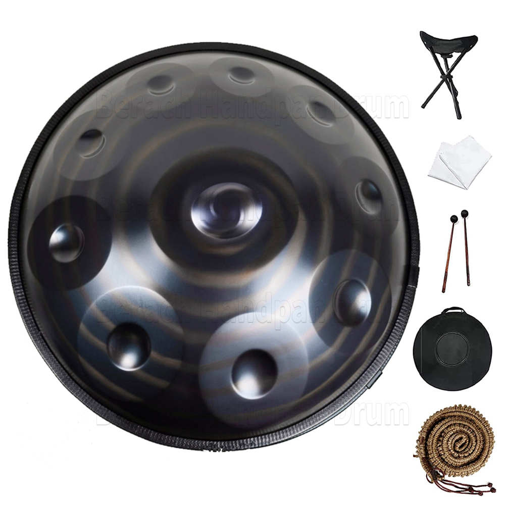 Galaxy Spiral Handpan Bęben 22 -calowy 12/10/9 Uwagi D Minor Steel Ting