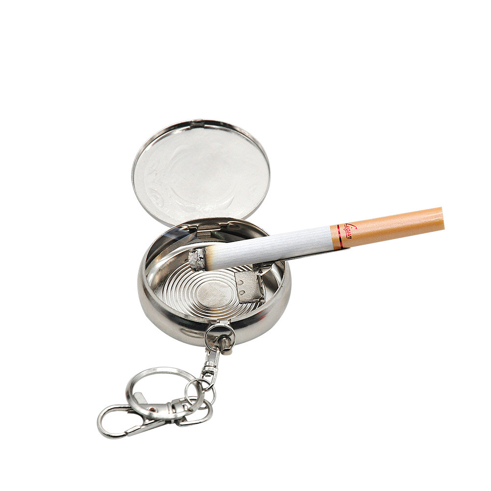 Smoking Pipes Aschenbecher aus Metall, Mini-Aschenbecher mit Schlüsselanhänger