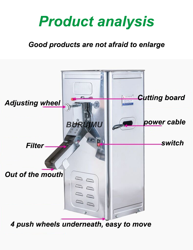 Broyeur électrique de céréales sèches humides de moulin d'alimentation pour le blé de café de grain de riz