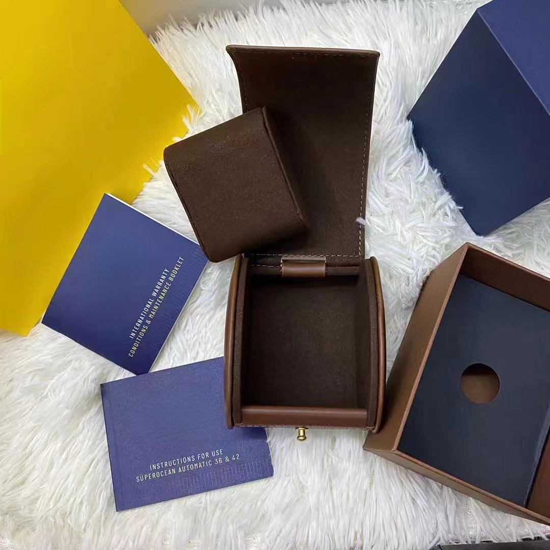 Boîte d'emballage en cuir PU couleur kaki boîte de montre cadeau design personnalisé
