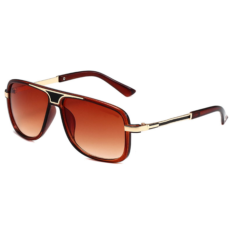 Merk luxurys zonnebrillen ontwerper damesheren heren zomer bril zonnebril letters bril met bril met doos 4 kleuren