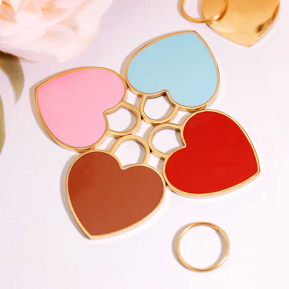 Heart Shape Dog ID Tag Personalized Dogs Cats Nameplate Tags Anti-lost Name Plate Free Engraving Dog Accessories Pink L230620