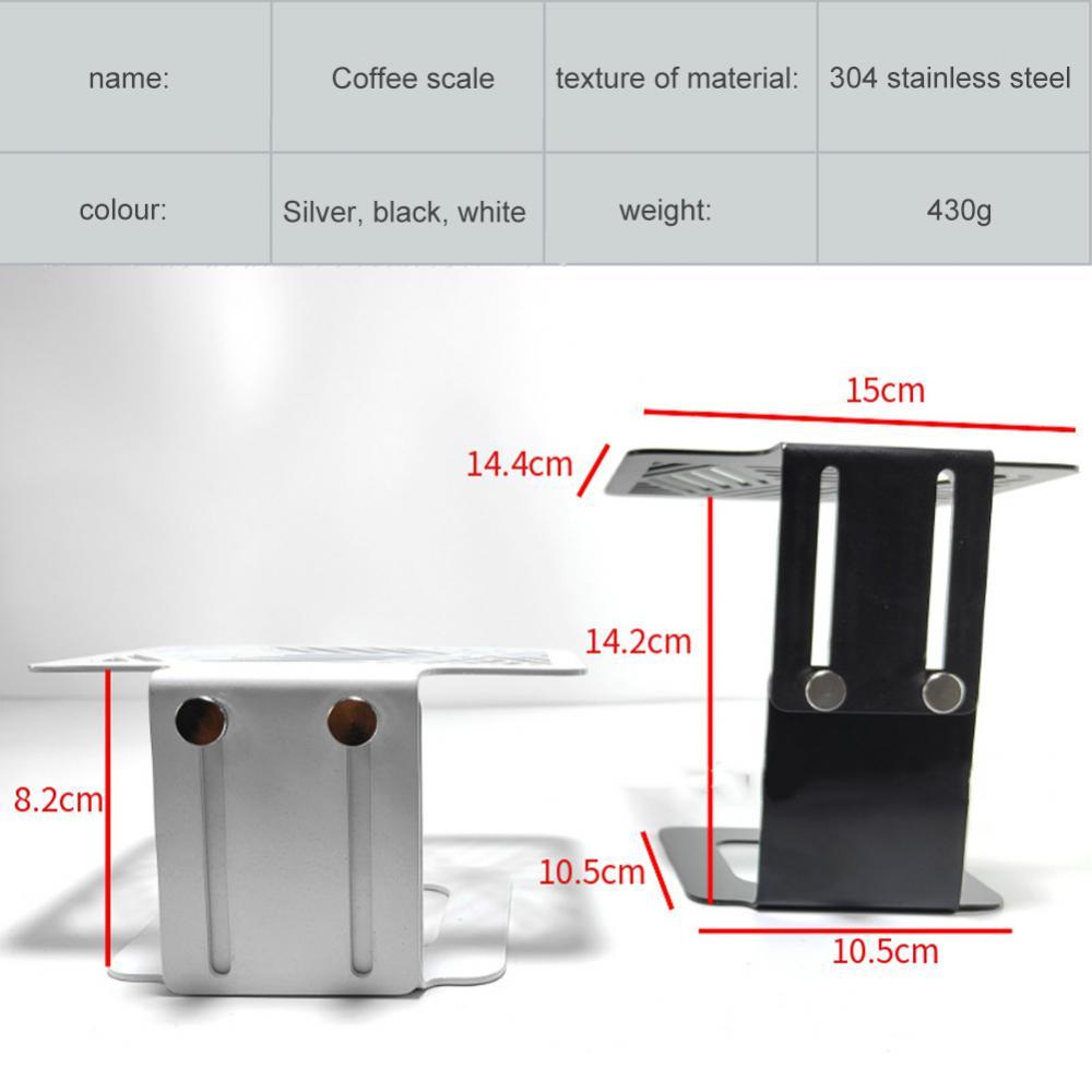 Kaffekaffe som väger stativ justerbar kaffestativ elektronisk skala rack kaffe specialskala rack professionell support kaffe skala