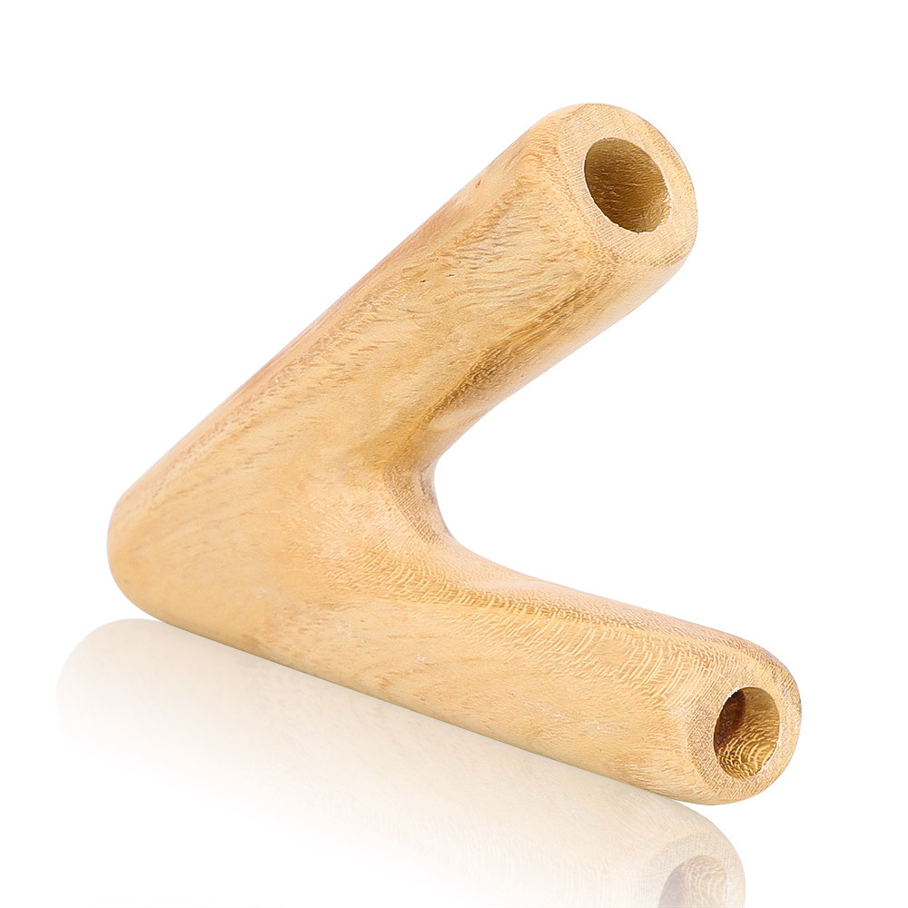 Курительные трубы Новая треугольная бамбуковая труба, небольшая и портативная деревянная труба, набор сигарет