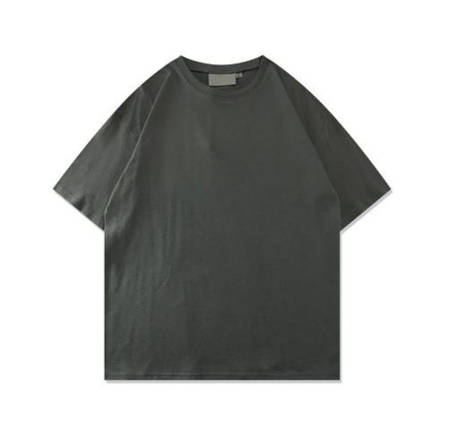 Designer Trendy Brand T-shirt letra no peito Impressão em camadas de manga curta rua alta solta camiseta casual 100% algodão para homens e mulheres