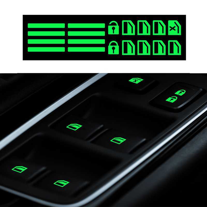 New New Car sticker For Chevrolet Lacetti Cruze Captiva Equinox Trax Impala Camaro Car window switch Luminous Car Button Styling