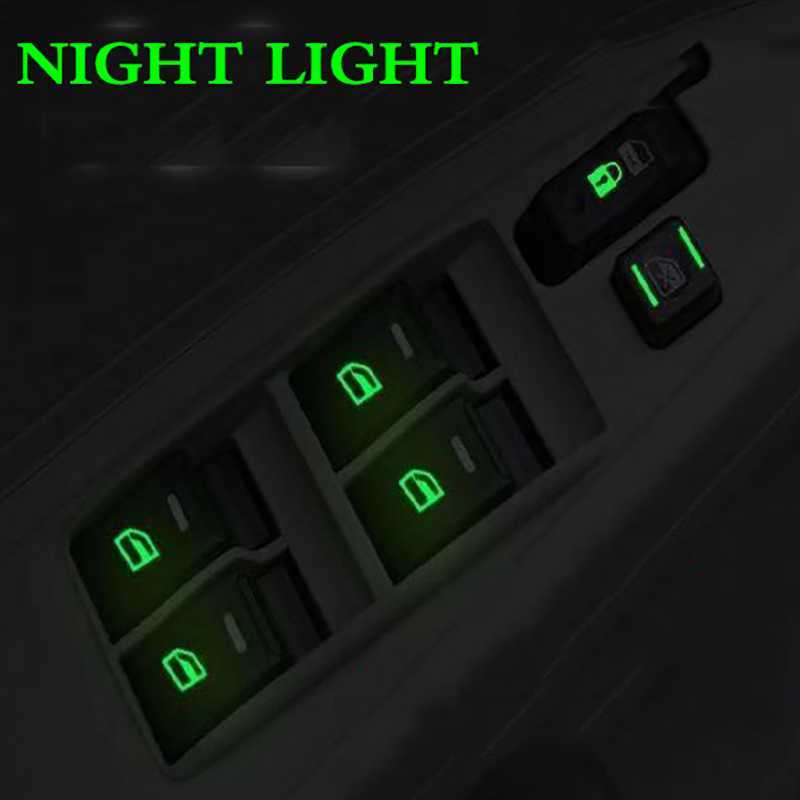 New New Car sticker For Chevrolet Lacetti Cruze Captiva Equinox Trax Impala Camaro Car window switch Luminous Car Button Styling