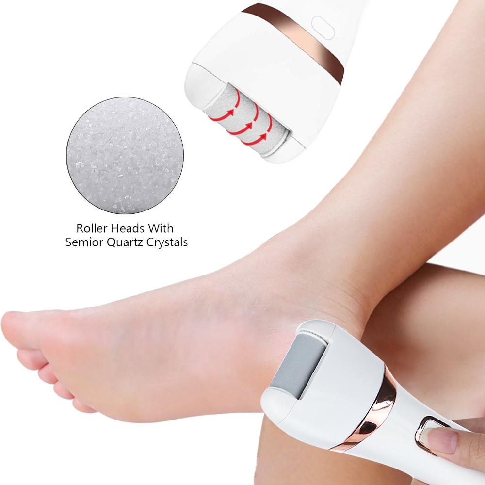 Fichiers Fichier électrique Fichier Callus Remover Machine LCD Affichage de la pédicure rechargeable Appareil de pédicure pour les talons enlever les outils de soins aux pieds de la peau morte