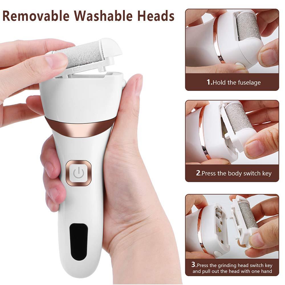 Files Electric Foot File TwoSpeed Adjustment Pedicure Tools Dead Skin Callus Remover USB Foot Grind Machine Portable Foot Care Tool