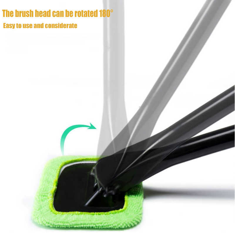 New New Car Window Windshield Cleaner Brush Kit Cleaning Wash Tool Auto Cleaning Wash Long Handle Wiper Microfiber Wiper Cleaner
