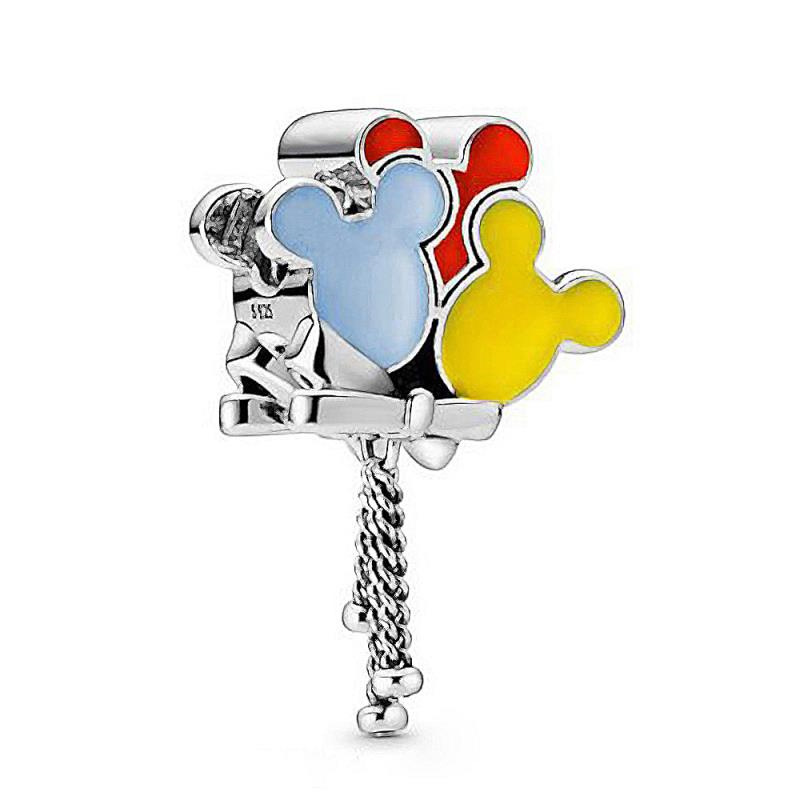 925 Sterling Silver Dangle Charm Regalo del día de la madre Animal de dibujos animados Bádminton Stick Globo Bead Fit Pandora Charms Pulsera DIY Accesorios de joyería