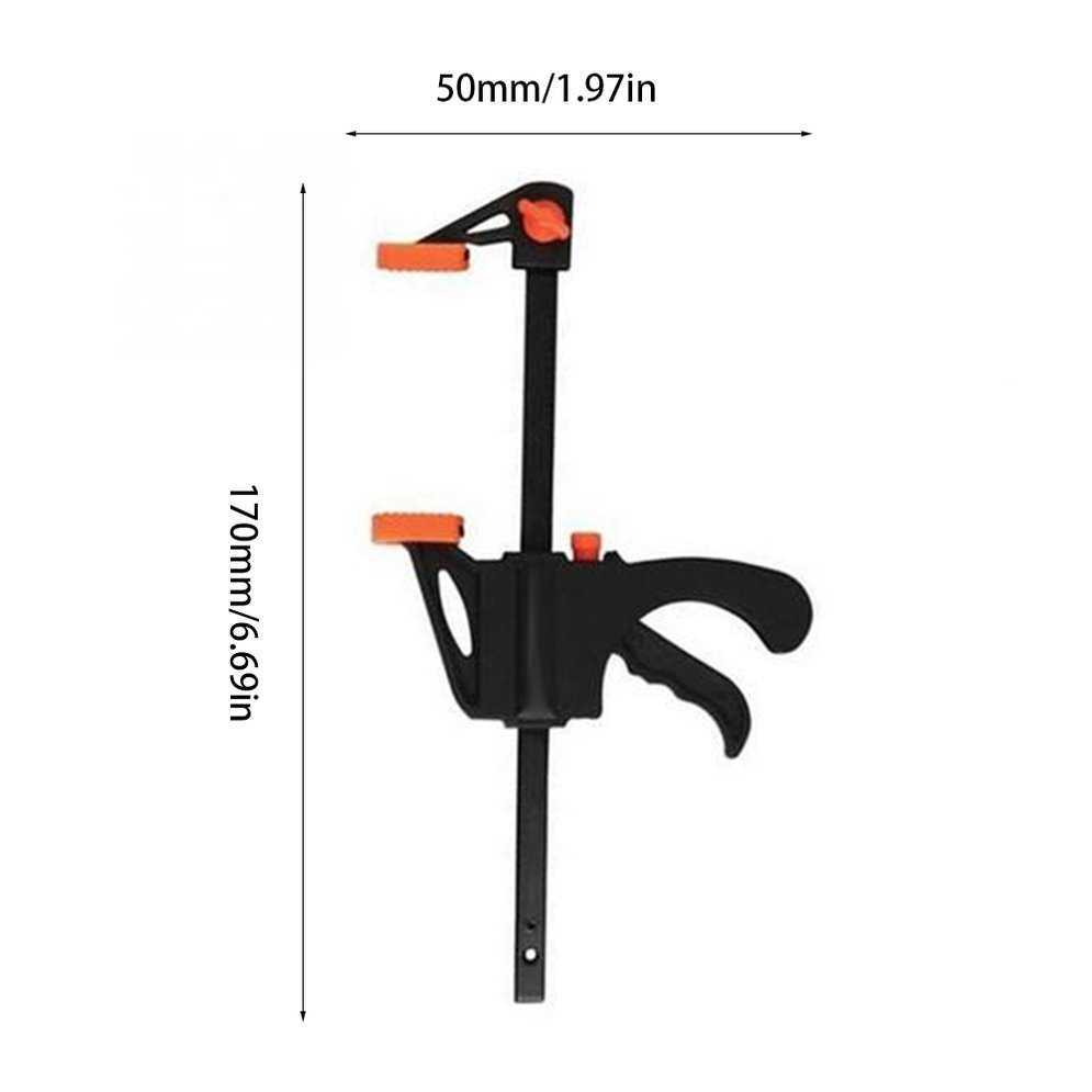 New 4 Inch Wooden Board Clip Clamp Ratchet Carpentry Fixed Clip Quick Release Quick Squeeze Woodworking Folder Clip
