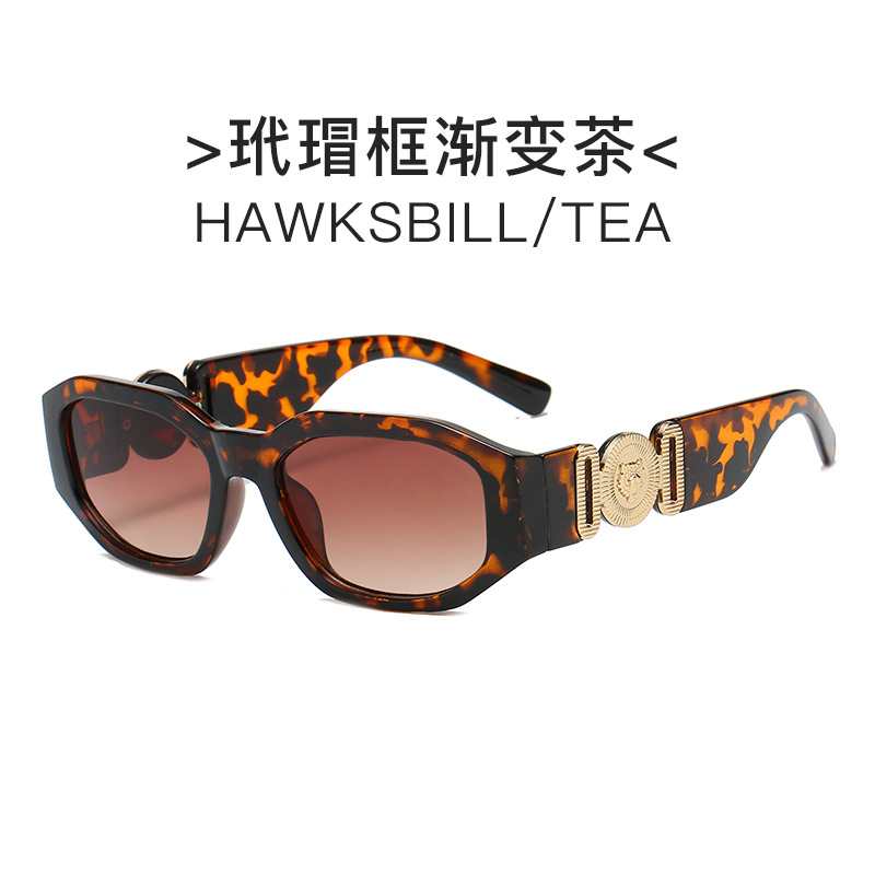 Okulary 3A Yingtai 5018 Modna kwadratowa ramka okulary Designerskie okulary przeciwsłoneczne dla mężczyzn Kobiety 100% UVA/UVB z okularami w torbie Fendave