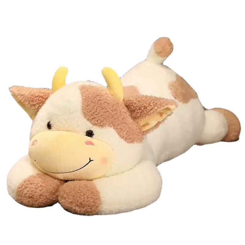 Big Cartoon Cow Peluche Gigante Morbido Mucca da latte Bambola di pezza Cuscino dormire Cuscino Regalo di compleanno