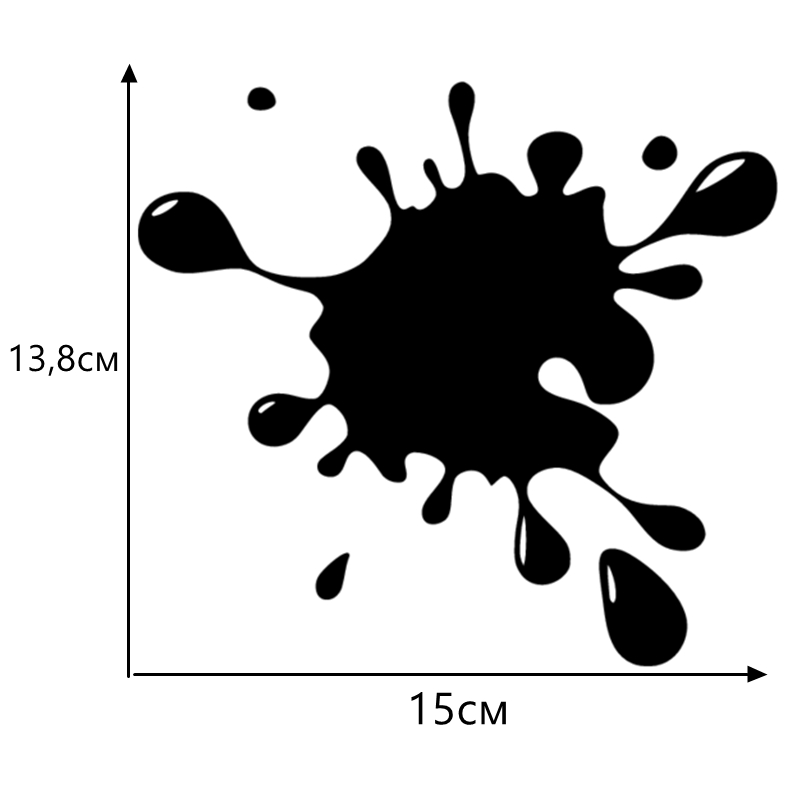 CK2056#15*13,8 cm blot rolig bilklistermärke Vinyl Decal White/Black Car Auto Stickers för bilens stötfönsterbildekorationer