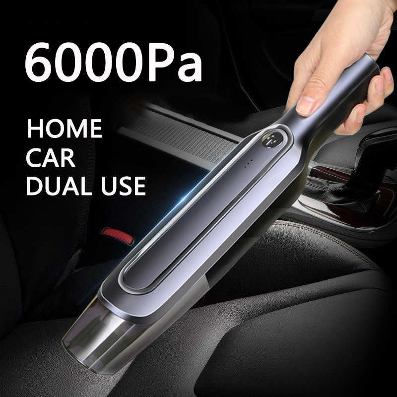 New 6000Pa Car Vacuum Cleaner Strong Wireless Handheld for Home Appliance Cleaning Machine Portable Dust Cleaner for Home Car
