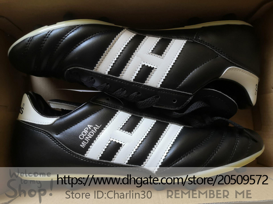 أرسل مع حذاء كرة القدم بجودة حقيبة Copa Mundial Team FG TF Turf Classic Soccer Cleats Soft Leath