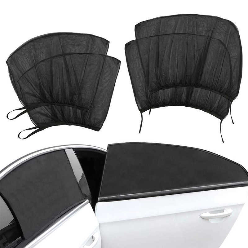 New Universal Car Front/Rear Side Window Sun Shade Mesh Cover Insulation Anti-mosquito Fabric Shield UV Protector Sunshade Curtain