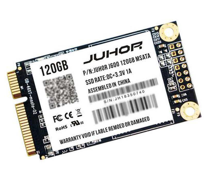 Juhor Offical SSD интерфейс MSATA Hard Disk 64GB 128GB 256GB SATA3 Сплошной диск быстрого состояния быстро настольный настольный диск SATA 1.0 2.0 J600 Жесткий диск для ноутбука компьютерного сервера AMD ПК