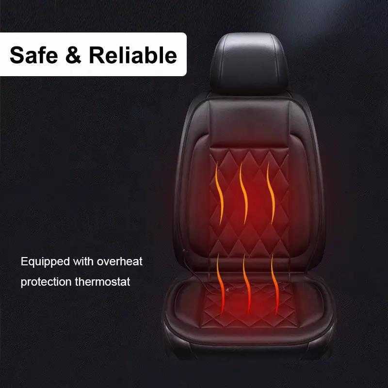 New Car Heated Seat Cover Car Heater Household Cushion 12V Car Driver Heated Seat Cushion Temperature Auto Seat Heating Pad