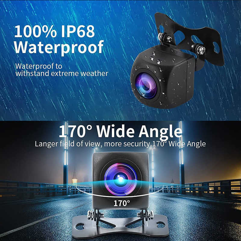 New Car Vehicle CCD/AHD Rear View Reverse Camera 4 Glass Lens HD 1080P Starlight Night Vision Reverse Camera Backup Parking Sensors