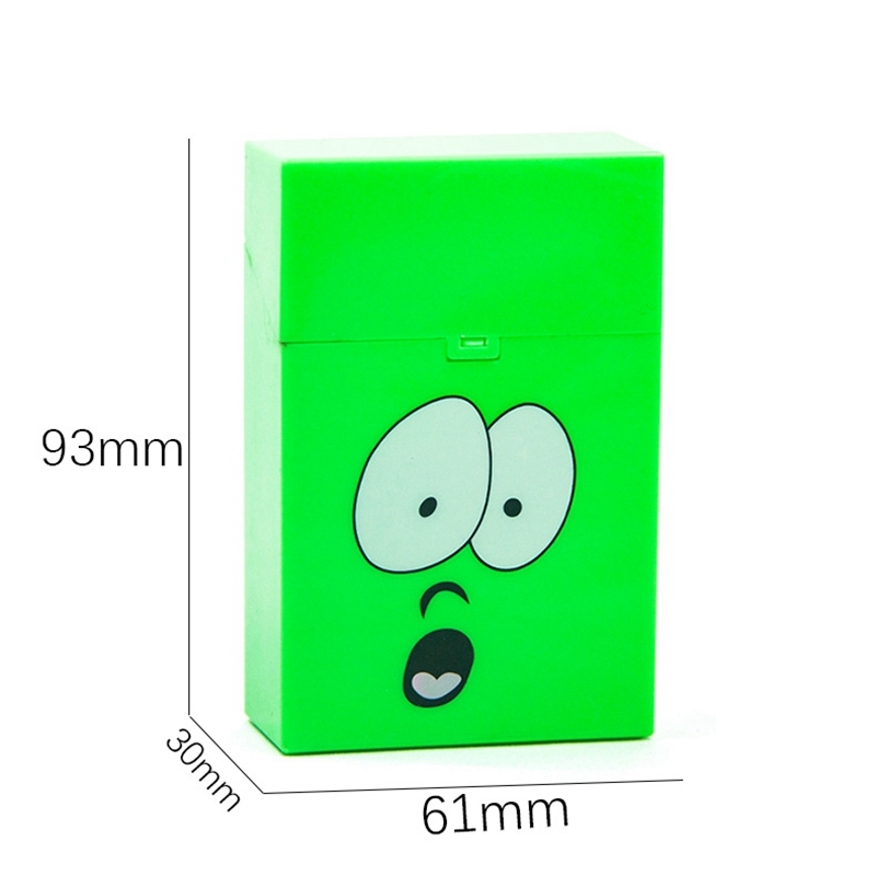 Kleurrijk schattig patroon plastic sigaretten sigaretten sigaret kruid kruid tabakspice miller opbergdoos draagbare lente flip stash cases innovatieve rookhouder container