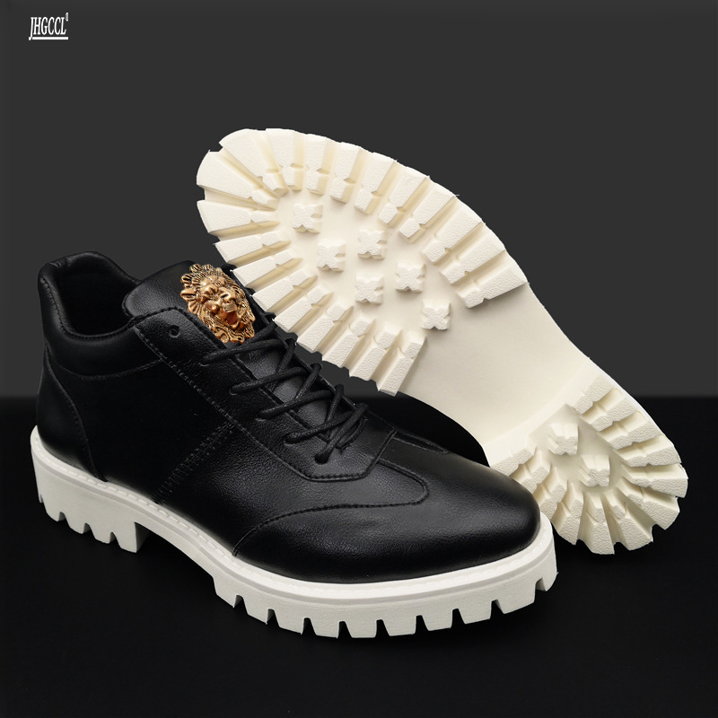 New Boots autumn men high help small white shoes casual male youth joker sports board 38-44 A20