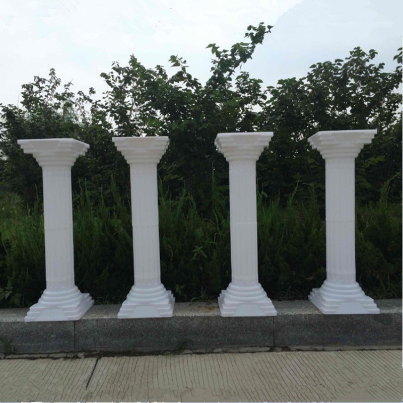 Fashion Wedding Props Decorative Roman Columns White Plastic Pillars Flower Pot Road Lead Stand Party Event