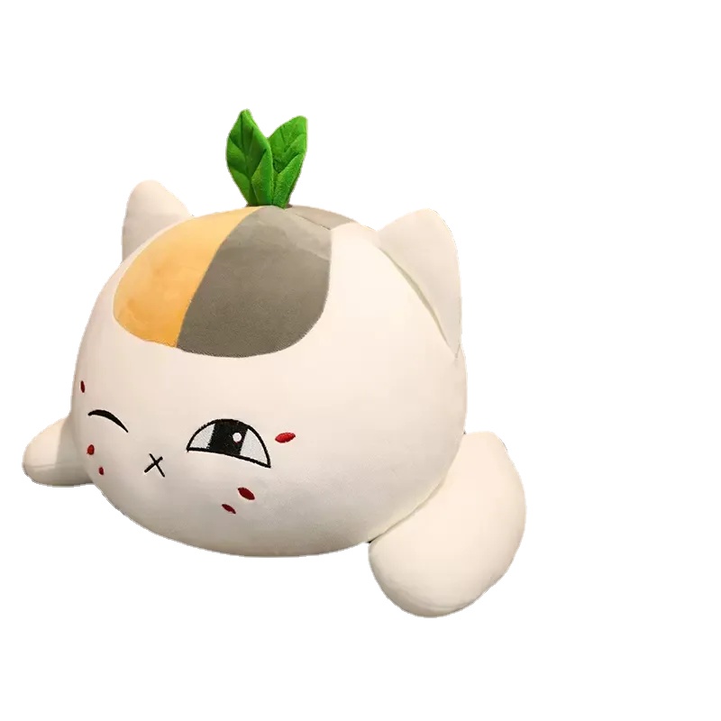 Japan Anime Cat Plush Toy Giant Soft Cartoon Kitten Doll Lång kudde för flickvän Presentdekoration 49 tum 125 cm