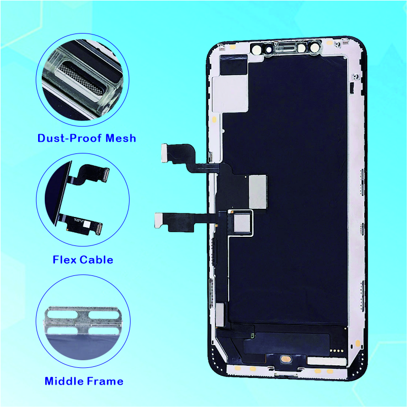 VENTE EN GROS JK INCELL Qualité AAA +++ Panneaux Écran LCD Pour iPhone XS MAX Écran Tactile Numériseur Complet Écran avec Remplacement De L'assemblage De Cadre