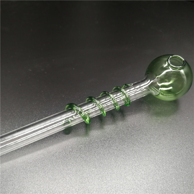 Professional factory Glass Oil Burner Water Pipe Mini Colorful Glass Hand Pipes Pyrex Oil Burnerwire-wrapped Handle Pyrex Hay oil bowl oil pipe holland glass pipe