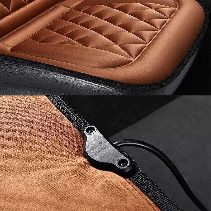 New Car Heated Seat Cover Car Heater Household Cushion 12V Car Driver Heated Seat Cushion Temperature Auto Seat Heating Pad