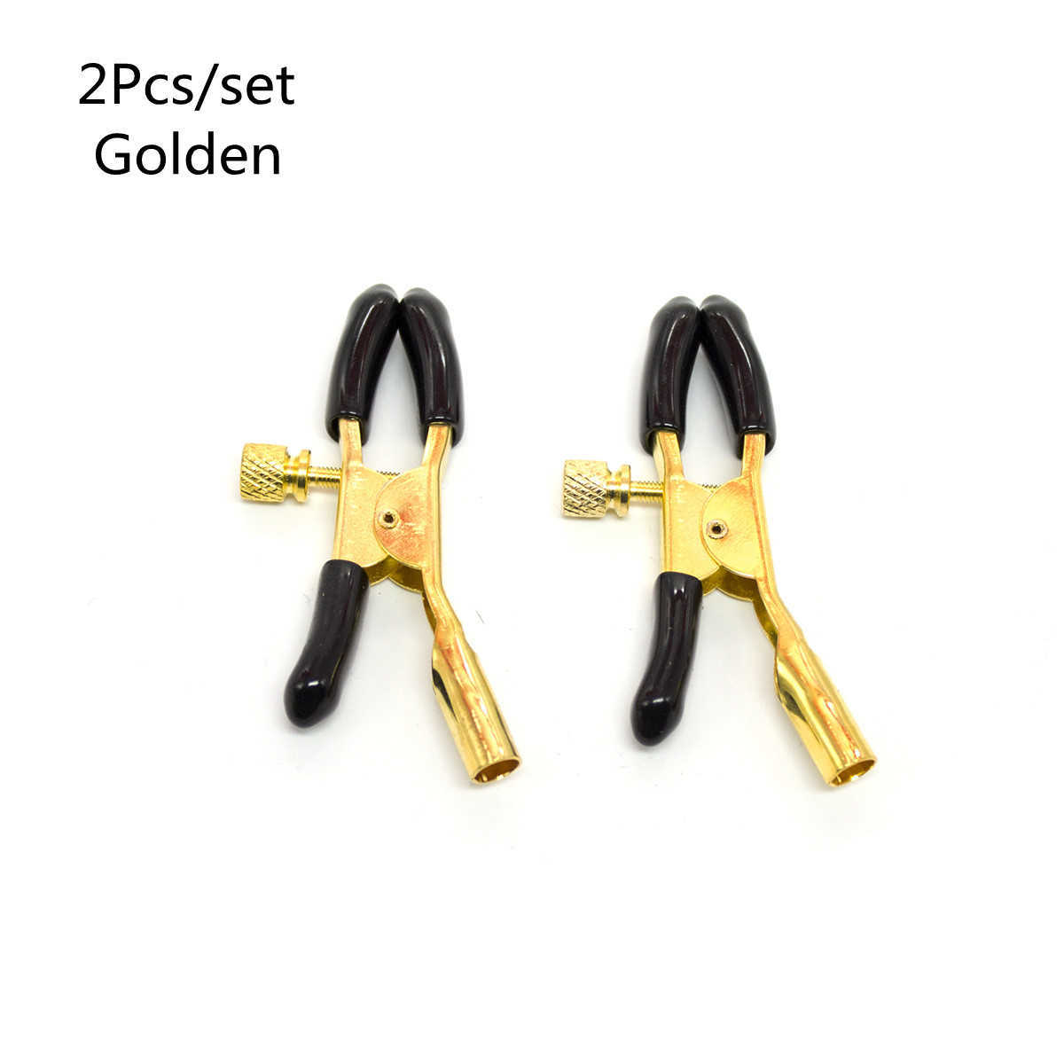 Massage Adults Games Erotic Accessory of Adjustable Metal Nipple Clamp Sex Toys with Silicone Top for Fetish Bdsm Bondage Flirt Products