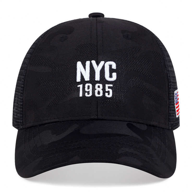 Snapbacks New York 1985 Baseball Cap Trucker Male vrouwelijke camouflage caps usa hoeden Amerikaanse vlag snapback hoeden p230515