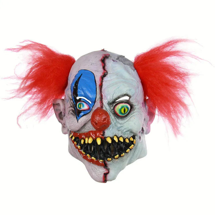 Drôle Clown visage danse Cosplay masque latex fête maskcostumes accessoires Halloween terreur masque effrayant masques pour Festival spectacle